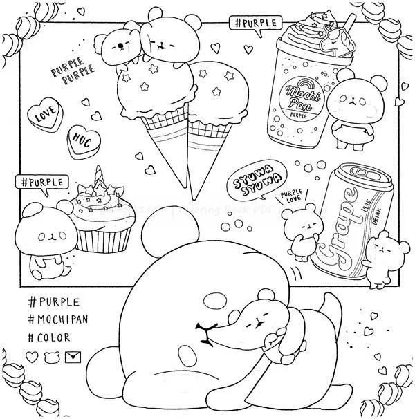 Desenhos de Mochi Para Colorir 32