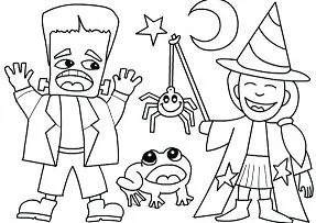 Desenhos de Monstros de Halloween Para Colorir 18