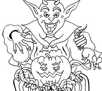 Desenhos de Monstros de Halloween Para Colorir 21