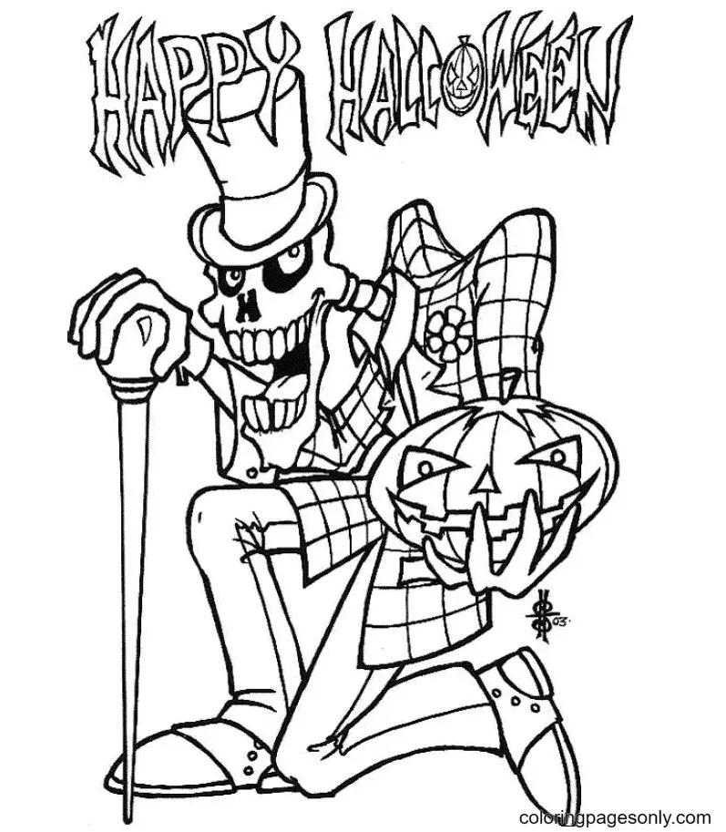 Desenhos de Monstros de Halloween Para Colorir 3