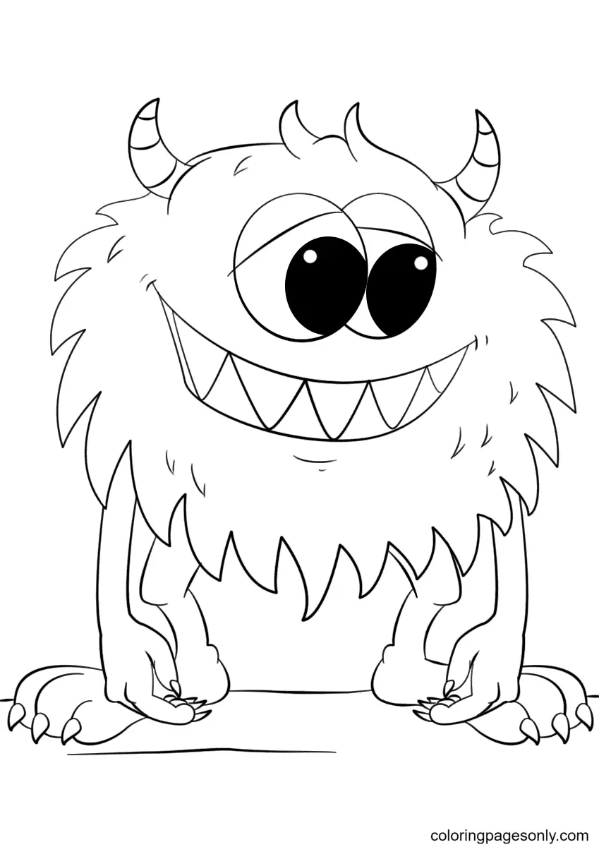 Desenhos de Monstros de Halloween Para Colorir 38