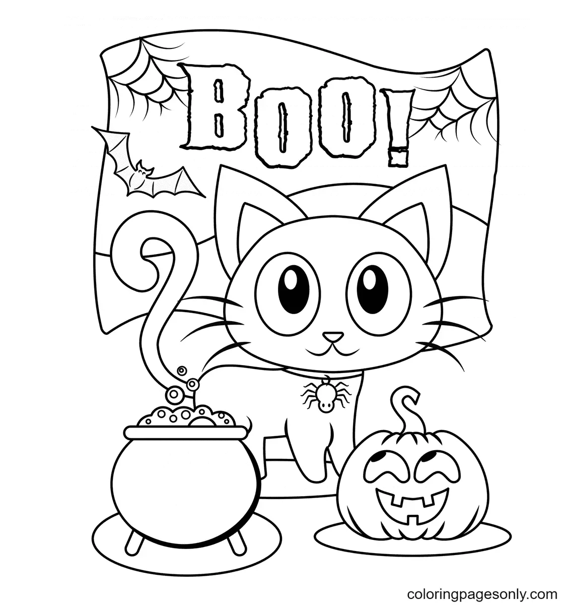 Desenhos de Monstros de Halloween Para Colorir 45