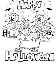 Desenhos de Monstros de Halloween Para Colorir 47