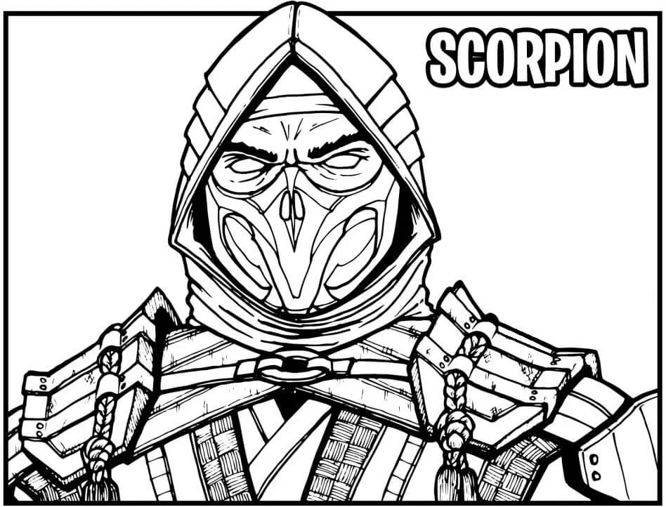 Desenhos de Mortal Kombat Para Colorir 14