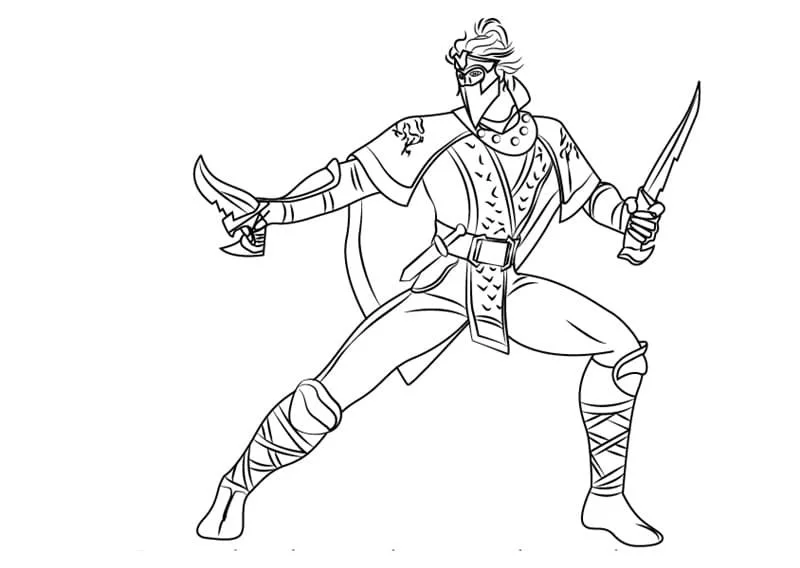 Desenhos de Mortal Kombat Para Colorir 20