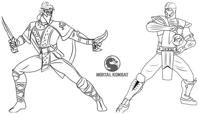 Desenhos de Mortal Kombat Para Colorir 21