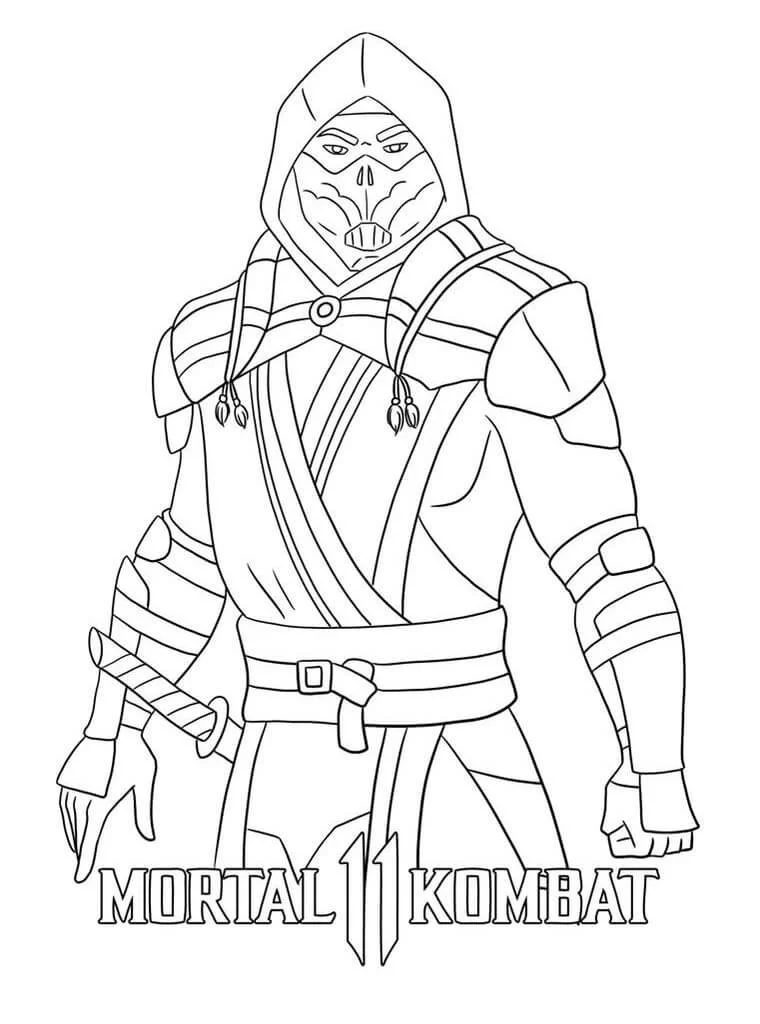 Desenhos de Mortal Kombat Para Colorir 30