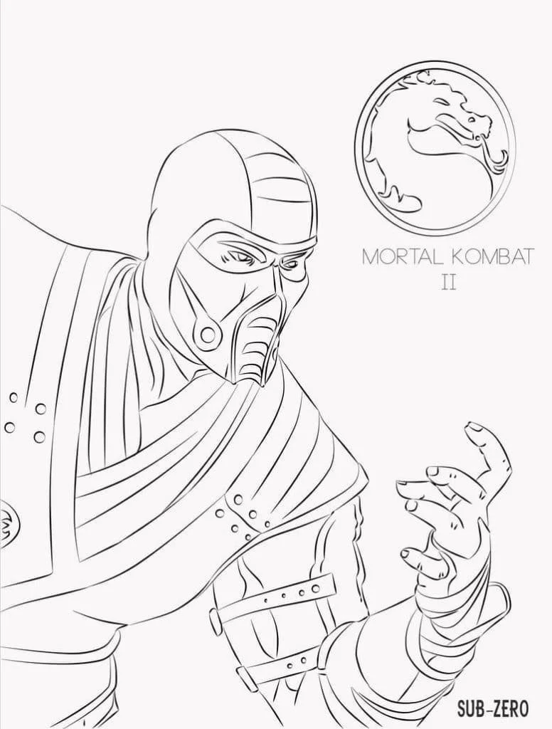 Desenhos de Mortal Kombat Para Colorir 35