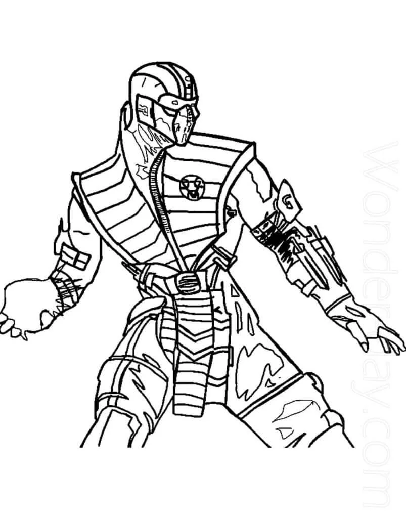 Desenhos de Mortal Kombat Para Colorir 41