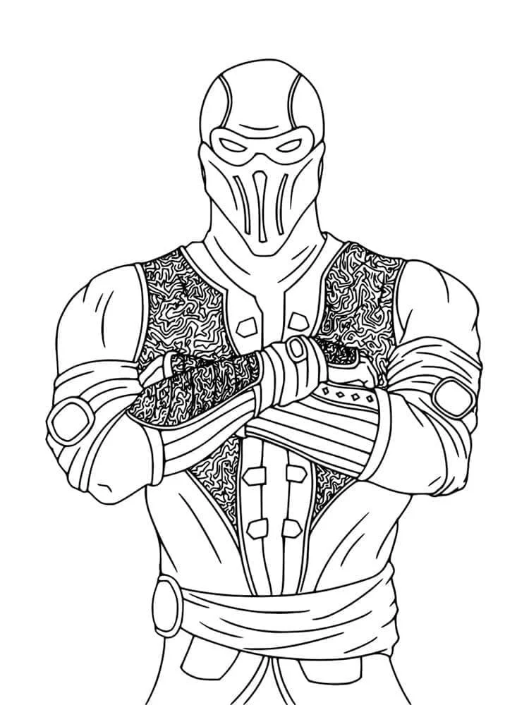 Desenhos de Mortal Kombat Para Colorir 48