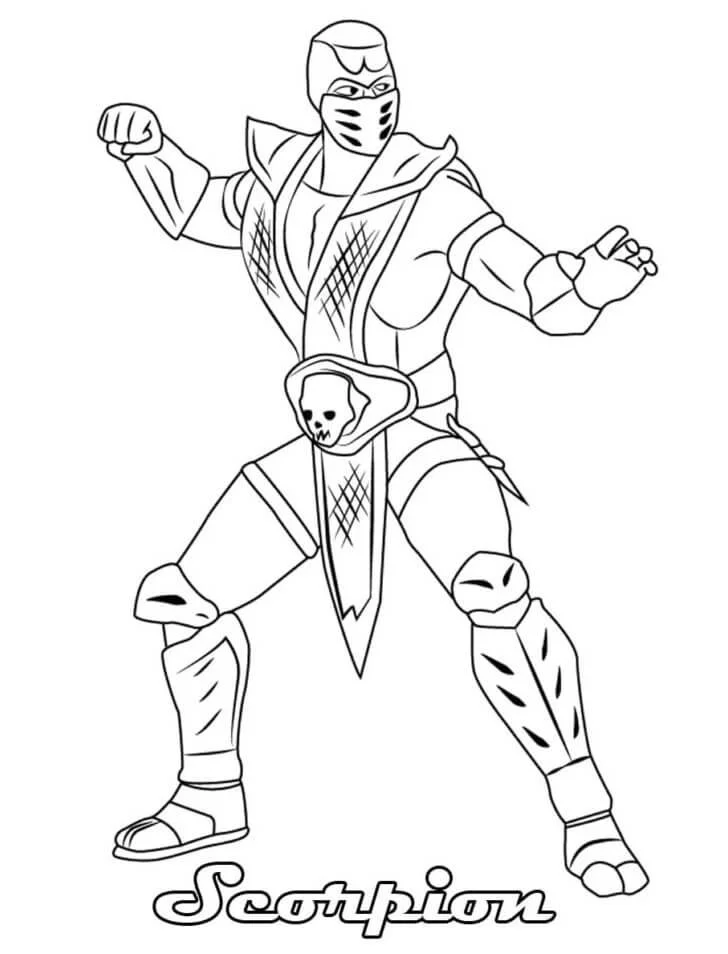 Desenhos de Mortal Kombat Para Colorir 6