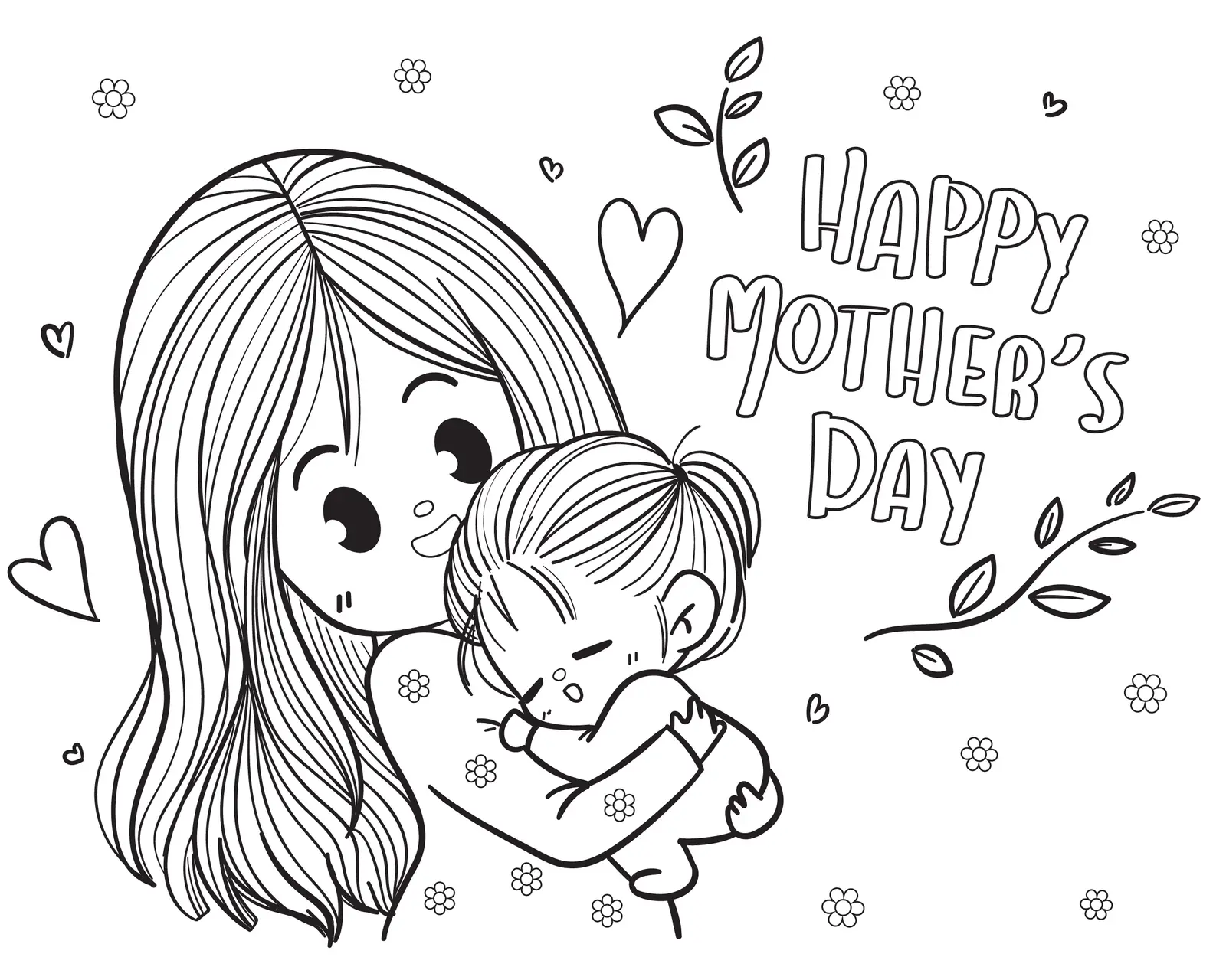 Desenhos de Mother S Day Para Colorir