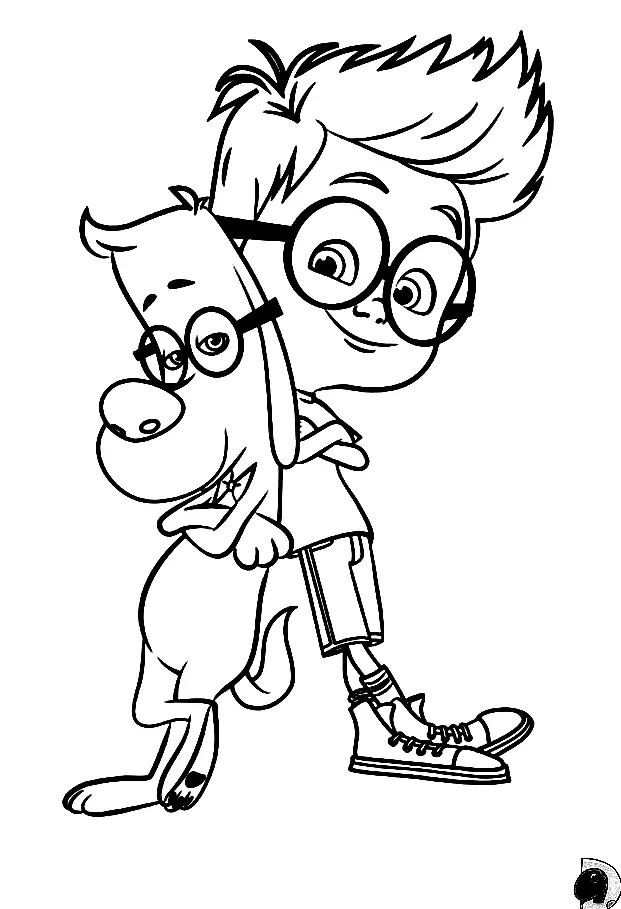 Desenhos de Mr Peabody e Sherman Para Colorir 1