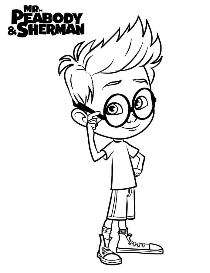 Desenhos de Mr Peabody e Sherman Para Colorir 10