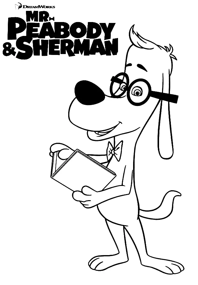 Desenhos de Mr Peabody e Sherman Para Colorir 26