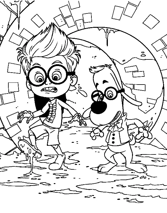 Desenhos de Mr Peabody e Sherman Para Colorir 28