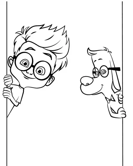 Desenhos de Mr Peabody e Sherman Para Colorir 30