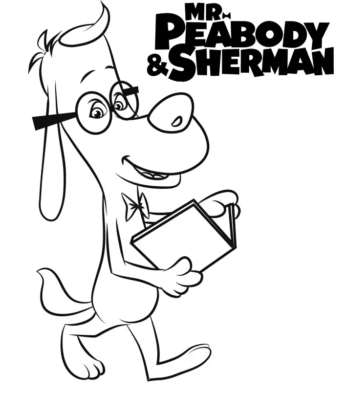 Desenhos de Mr Peabody e Sherman Para Colorir 31