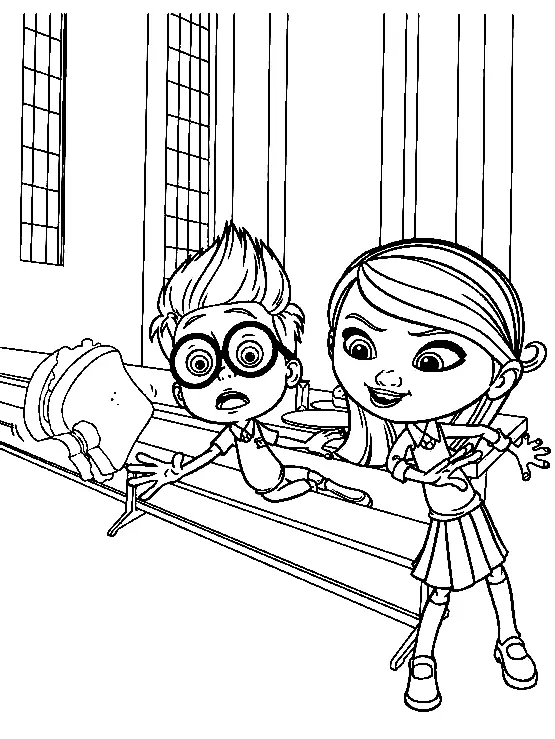 Desenhos de Mr Peabody e Sherman Para Colorir 4