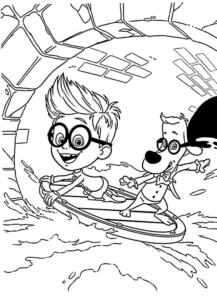 Desenhos de Mr Peabody e Sherman Para Colorir 42