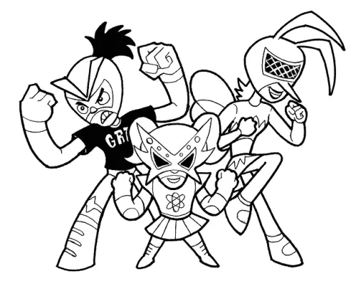 Desenhos de Mucha Lucha Para Colorir 23