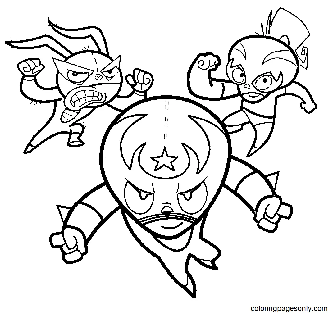 Desenhos de Mucha Lucha Para Colorir 5