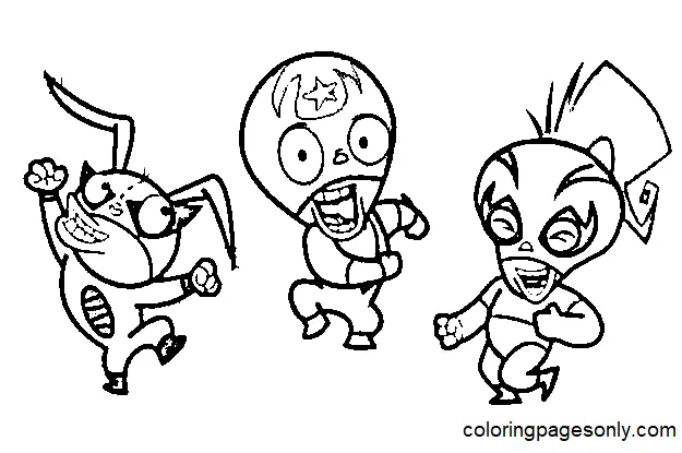 Desenhos de Mucha Lucha Para Colorir 6