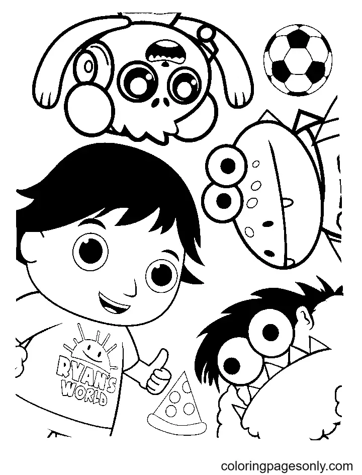 Desenhos de Mundo de Ryan Para Colorir 4