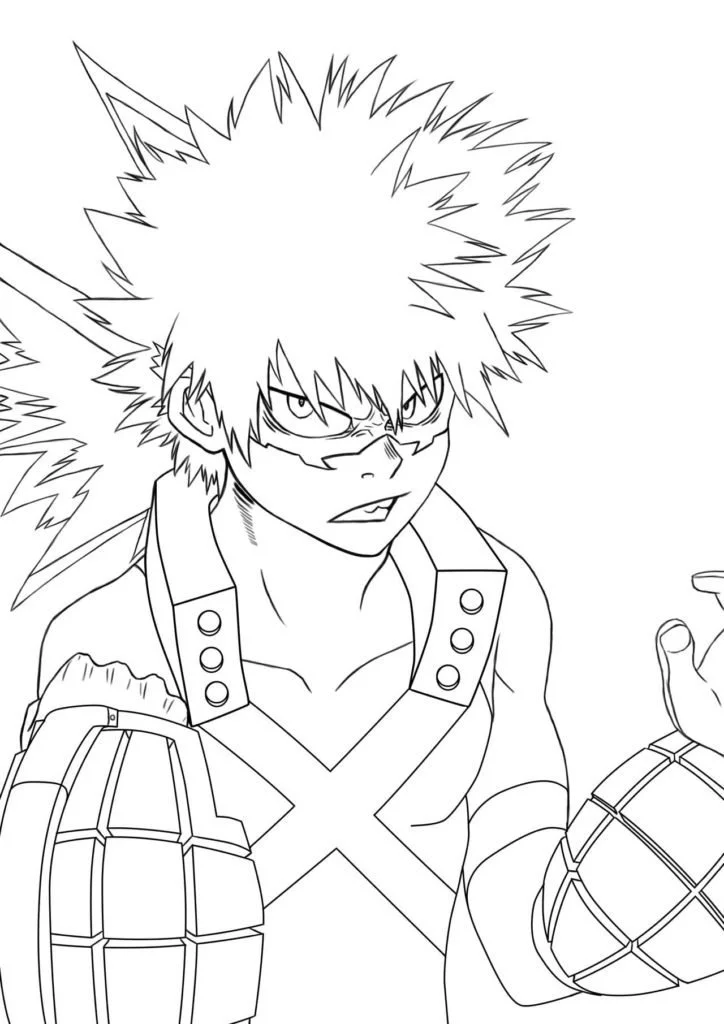 Desenhos de My Hero Academia Para Colorir 145