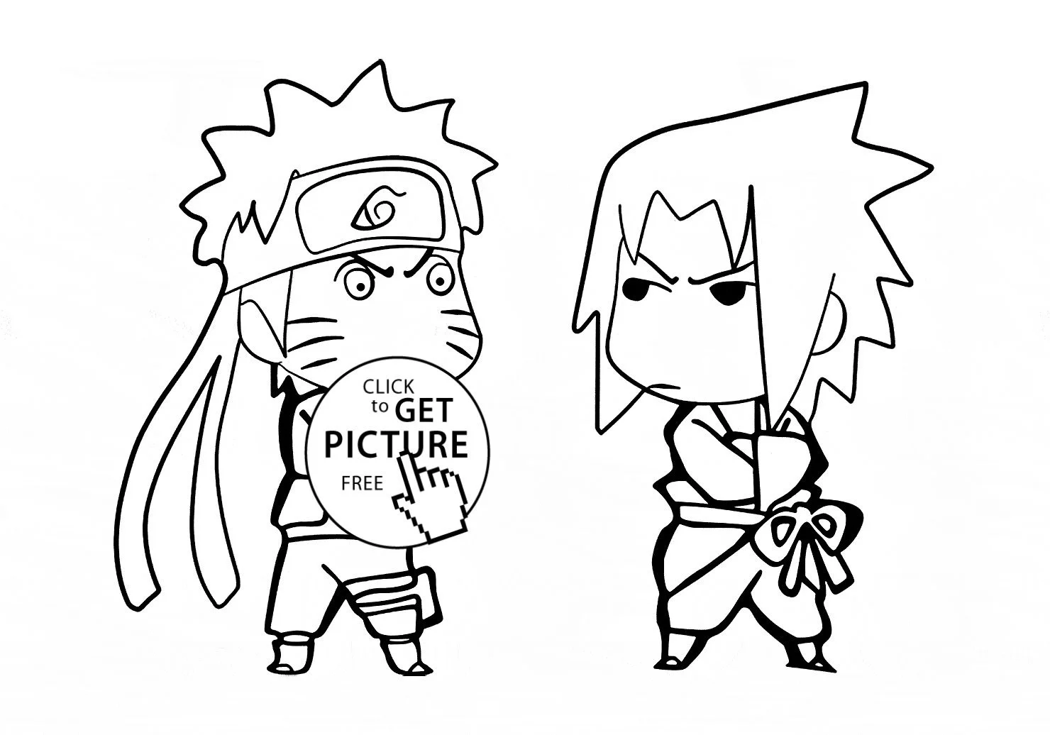 Desenhos de Naruto And Sasuke Para Colorir 19