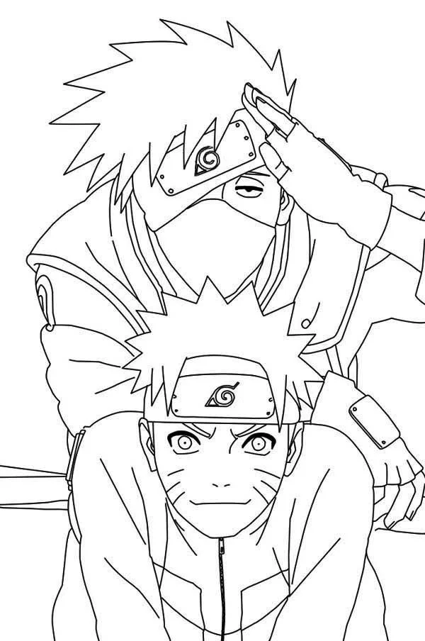 Desenhos de Naruto And Sasuke Para Colorir 2