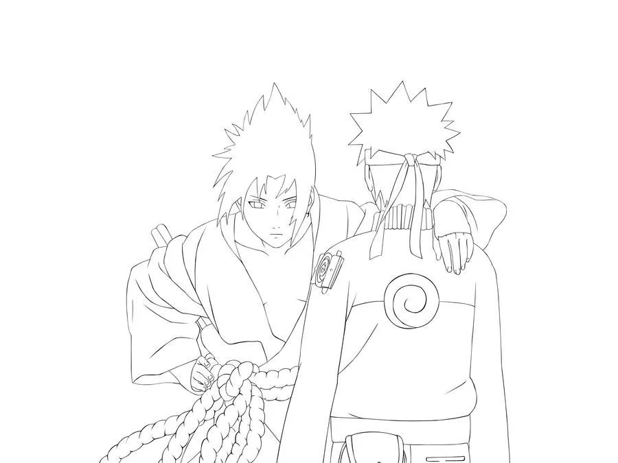 Desenhos de Naruto And Sasuke Para Colorir 20