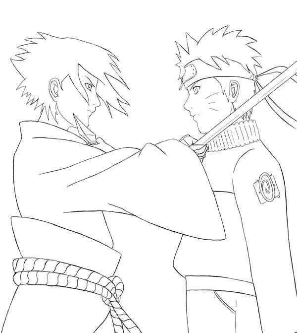 Desenhos de Naruto And Sasuke Para Colorir 22