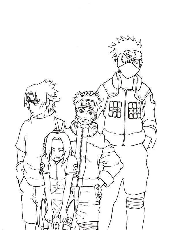 Desenhos de Naruto And Sasuke Para Colorir 34