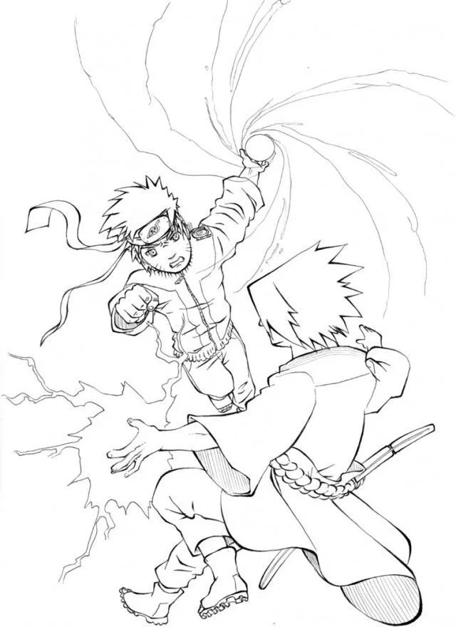 Desenhos de Naruto And Sasuke Para Colorir 37