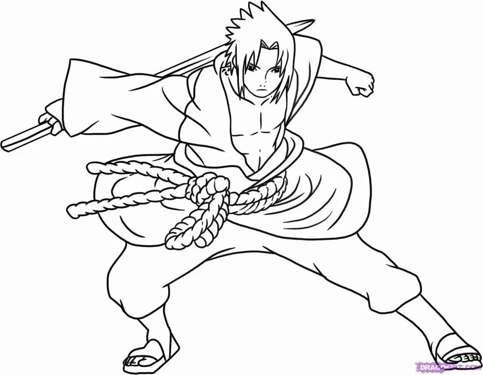 Desenhos de Naruto And Sasuke Para Colorir 45