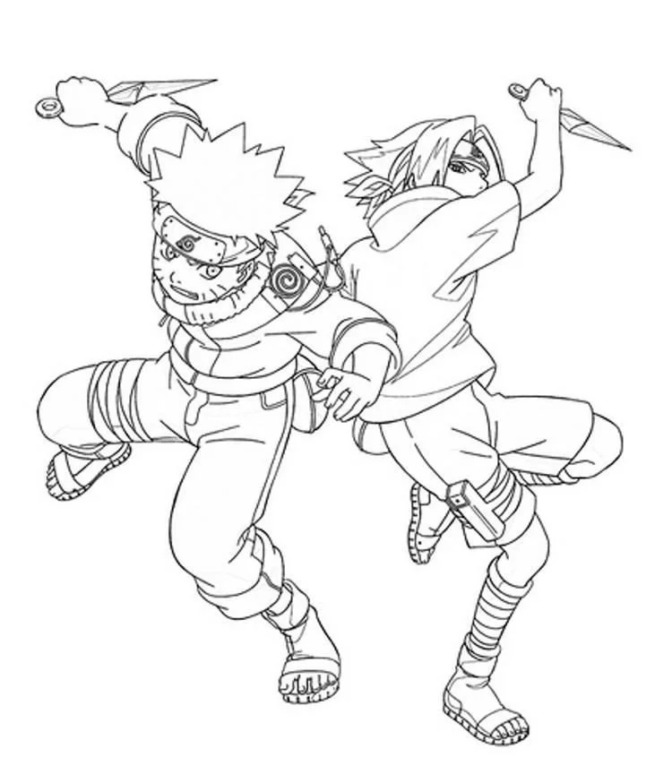 Desenhos de Naruto And Sasuke Para Colorir 53