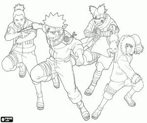 Desenhos de Naruto And Sasuke Para Colorir 9