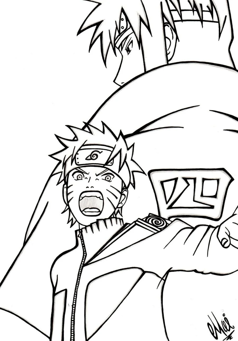 Desenhos de Naruto Para Colorir 2