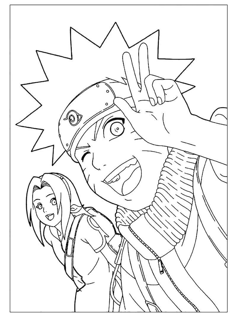 Desenhos de Naruto Para Colorir 23