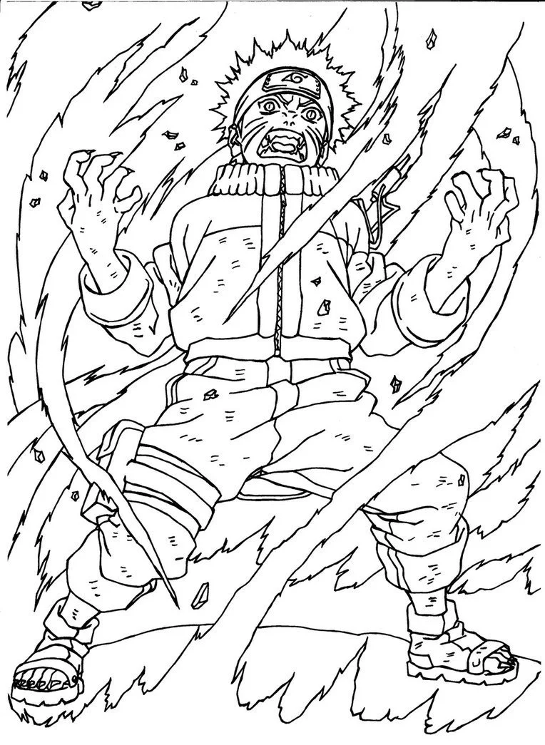 Desenhos de Naruto Para Colorir 32