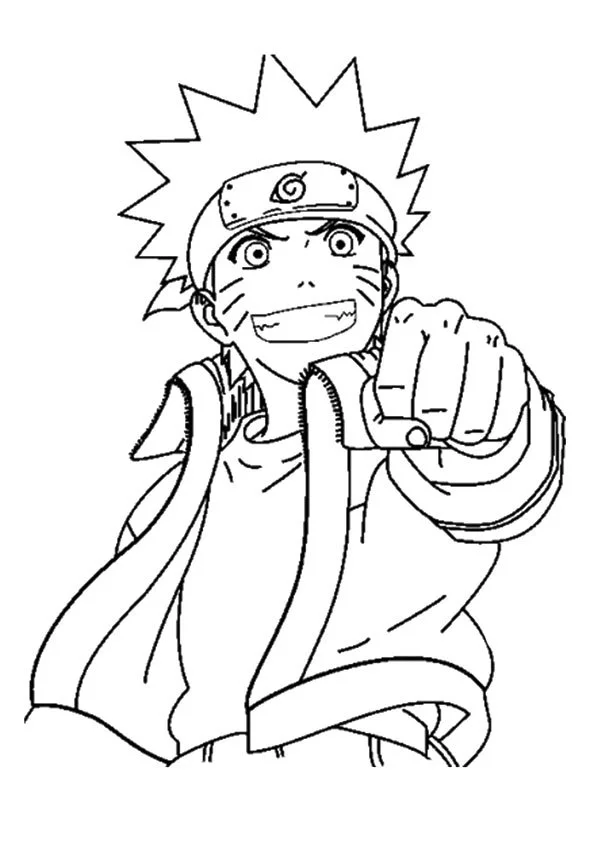 Desenhos de Naruto Para Colorir 43