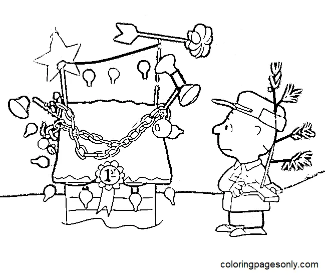 Desenhos de Natal de Charlie Brown Para Colorir 10