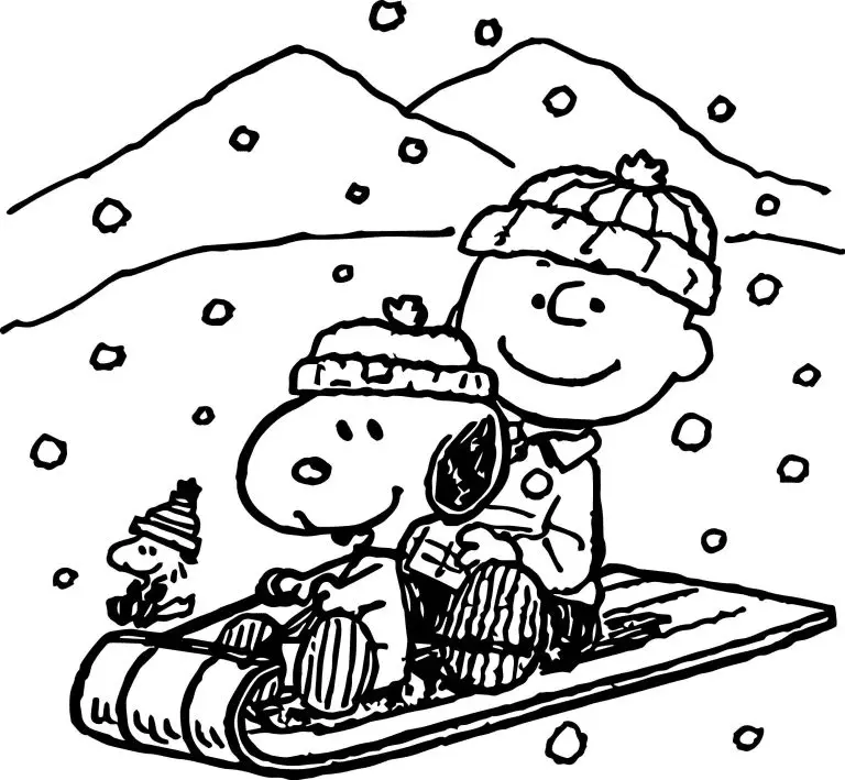 Desenhos de Natal de Charlie Brown Para Colorir 3