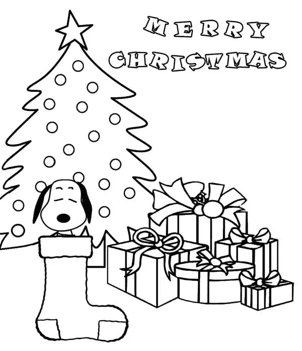 Desenhos de Natal de Charlie Brown Para Colorir 5