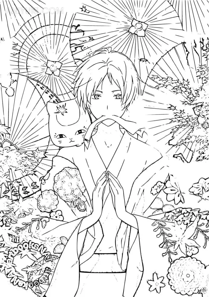 Desenhos de Natsume Yuujinchou Para Colorir 21