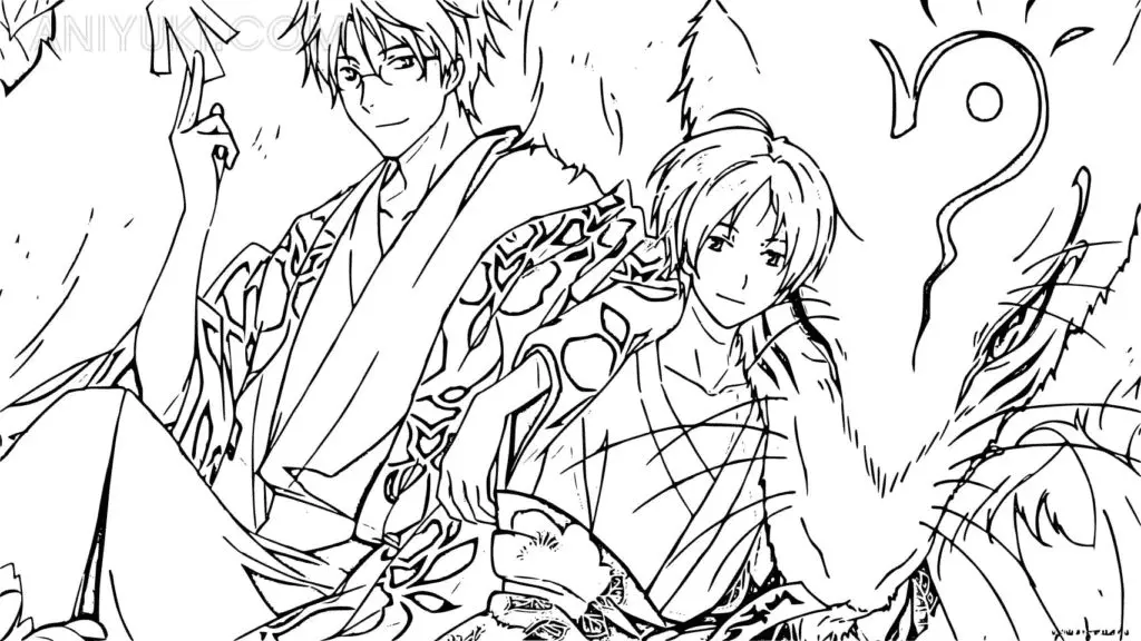 Desenhos de Natsume Yuujinchou Para Colorir 26