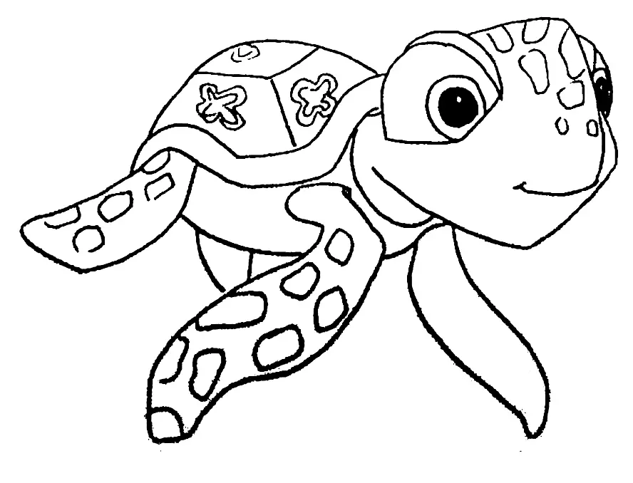 Desenhos de Nemo Squirt Para Colorir 4