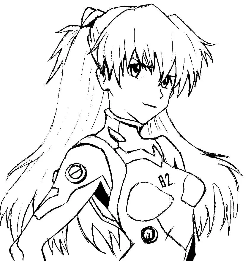 Desenhos de Neon Genesis Evangelion Para Colorir 15