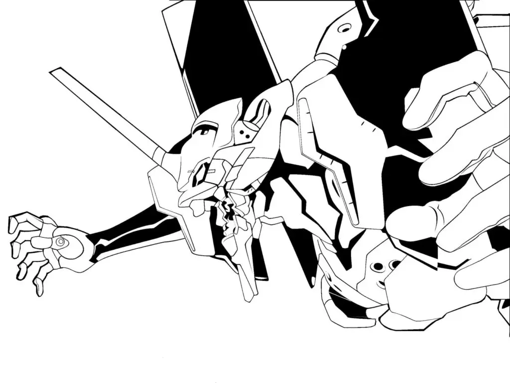 Desenhos de Neon Genesis Evangelion Para Colorir 40